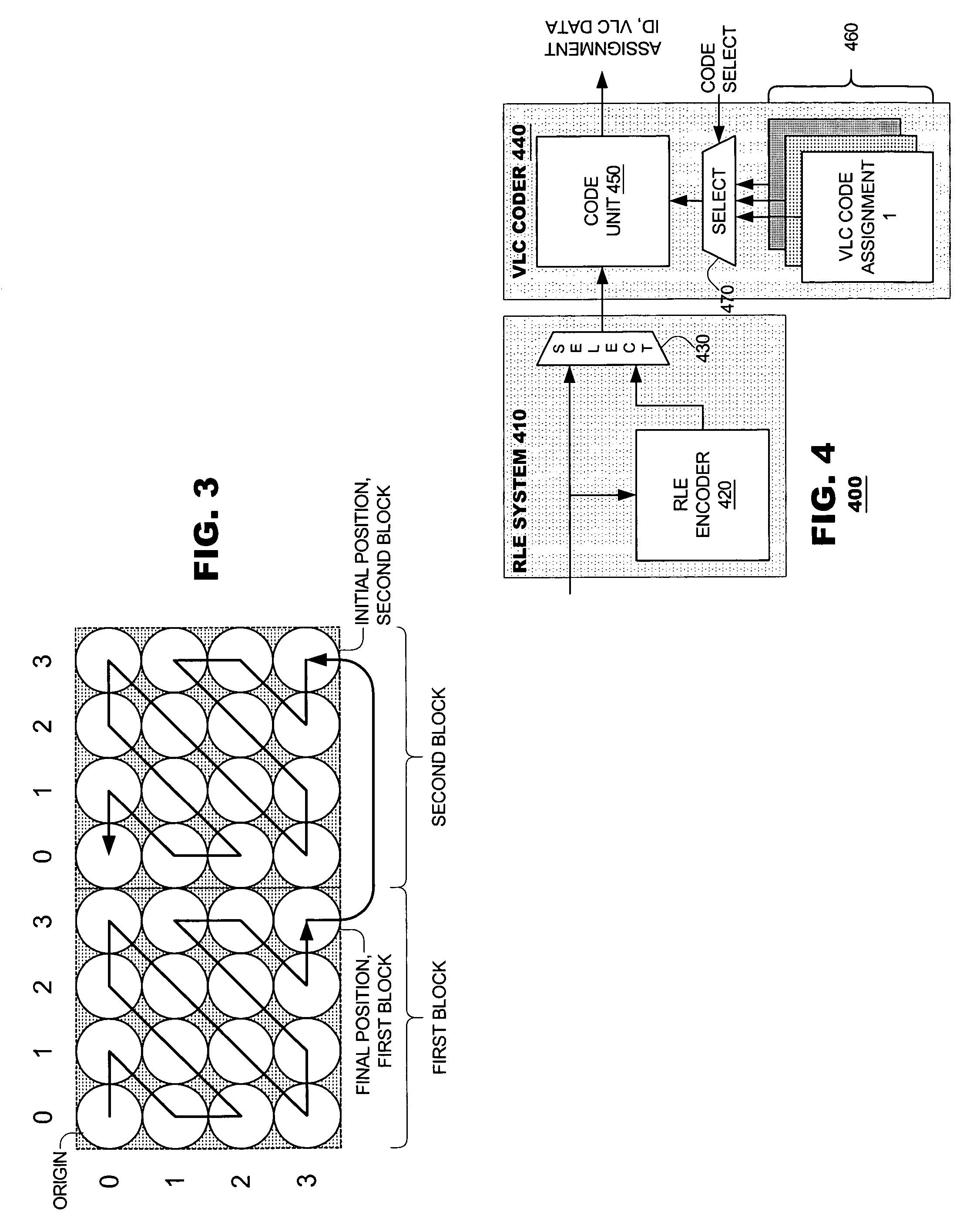 Video coding system providing separate coding chains for dynamically selected small-size or full-size playback