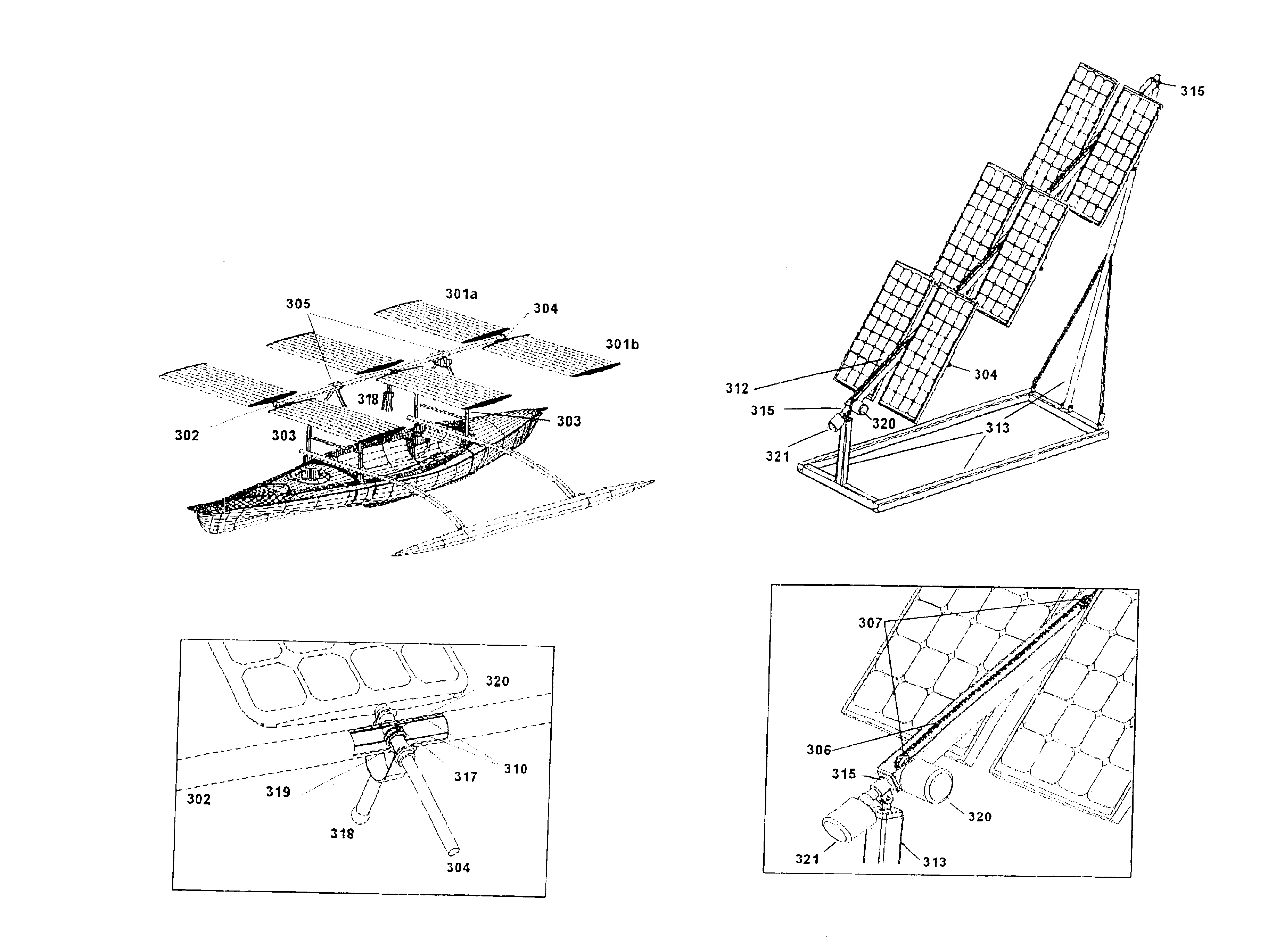 Solar panel tilt mechanism