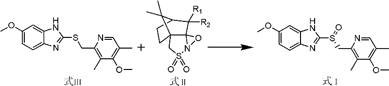 Method for preparing esomeprazole and salts thereof