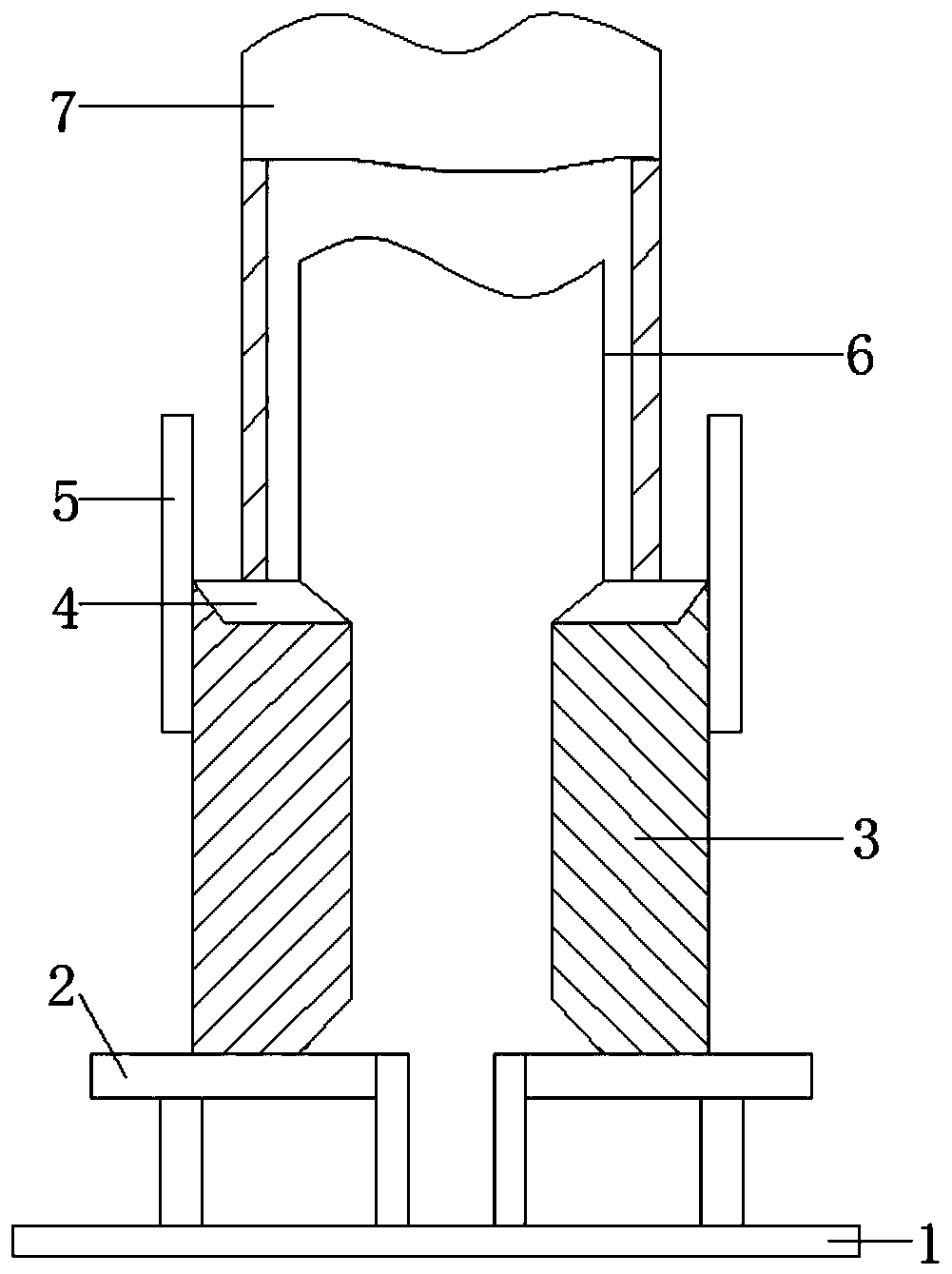 Melting device of 32Cr3Mo1V steel casting roller sleeve and process of producing steel casting roller sleeve through melting device