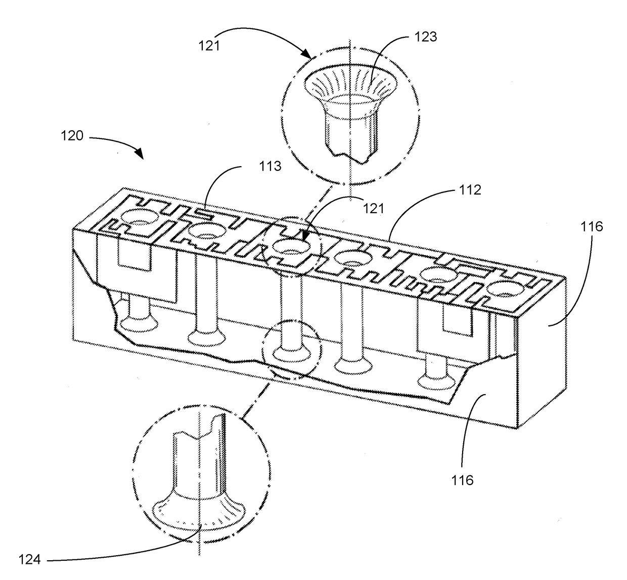 Shaping of structures of ceramic filters