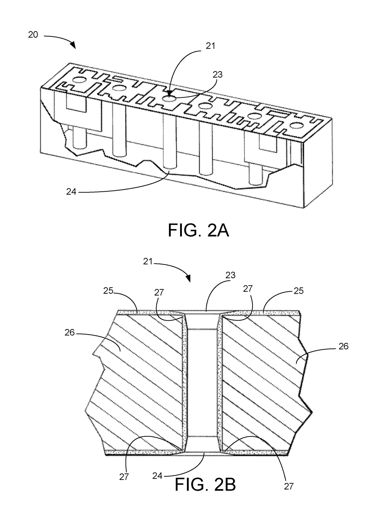 Shaping of structures of ceramic filters