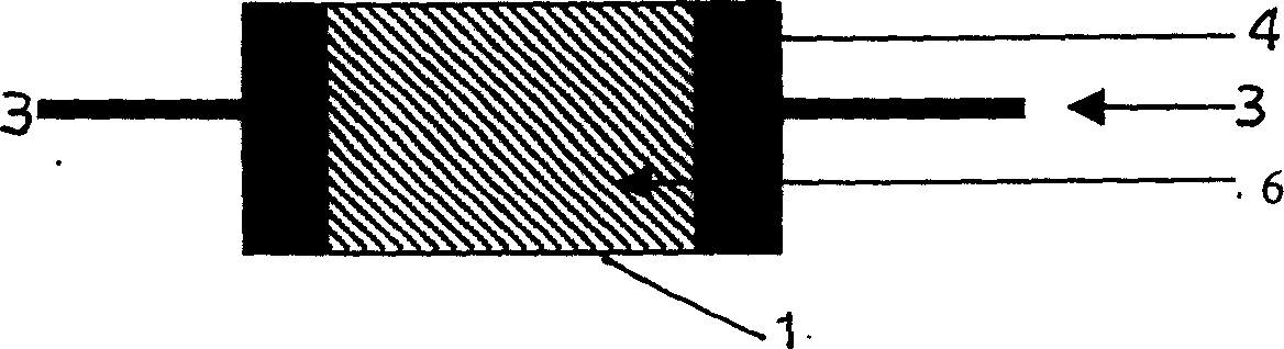 Sensor for detecting gas and its producing method