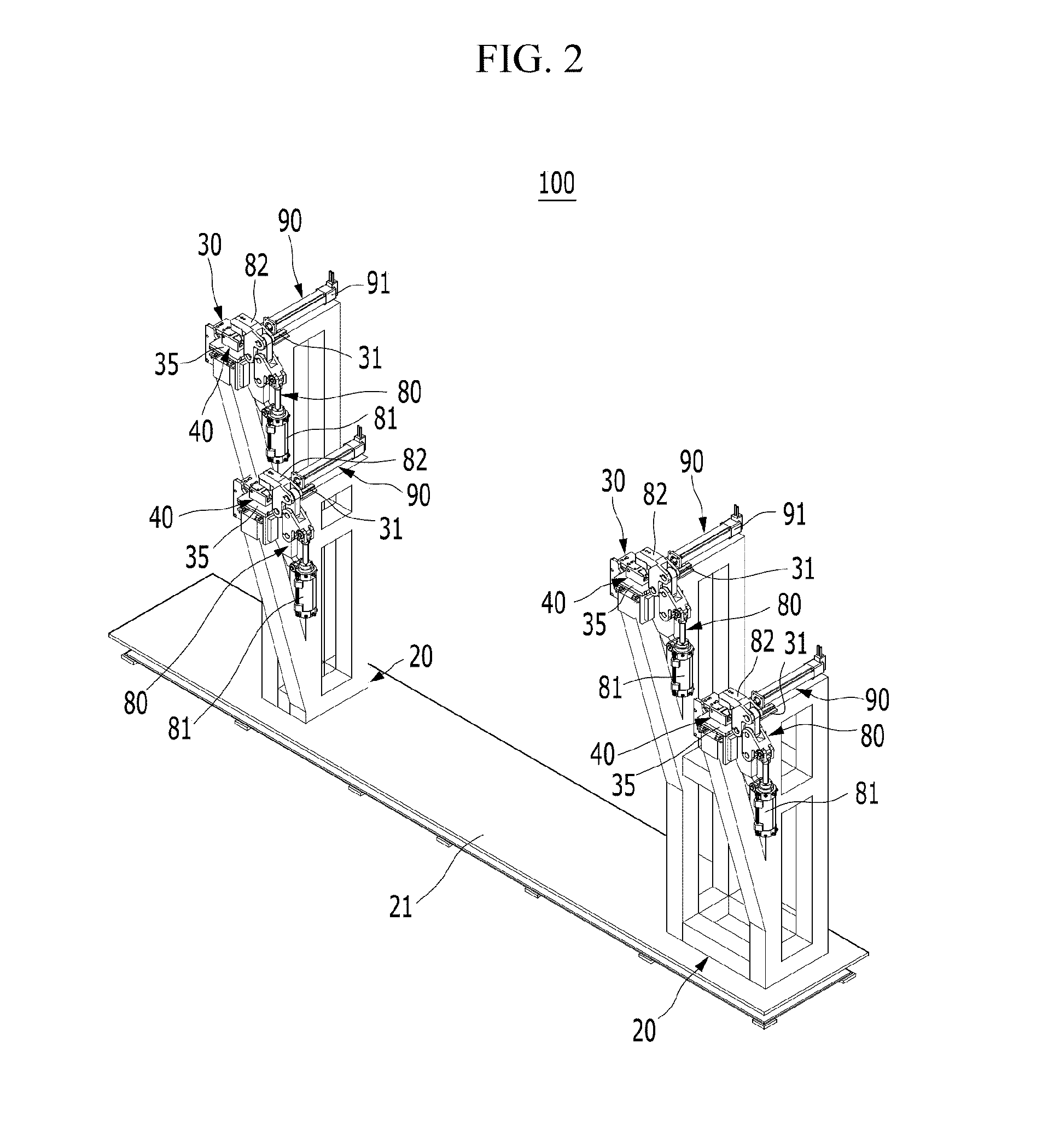 Side positioning device for a system for assembling vehicle body panels