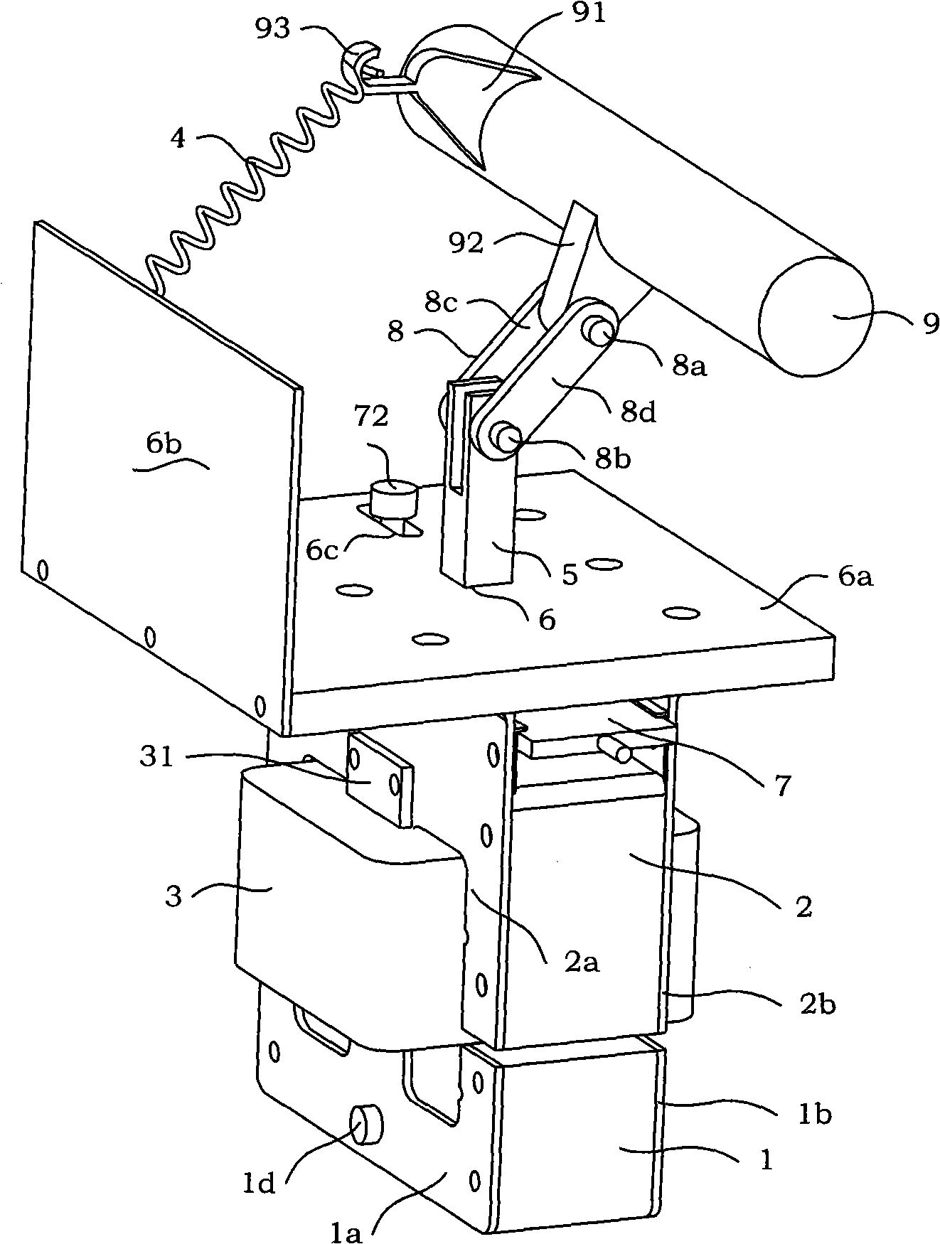 Multi-force output air gap monostable permanent magnet control mechanism with manual emergency switching mechanism