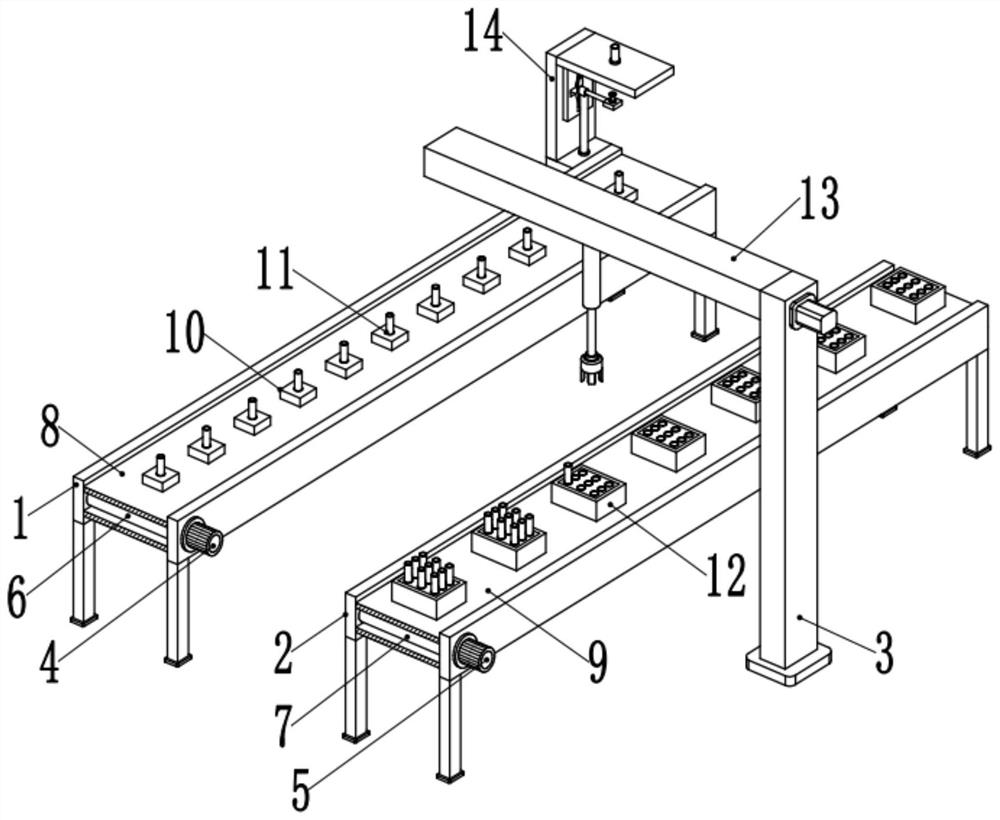 A transfer mechanism for reagent bottle of nephrology medicine