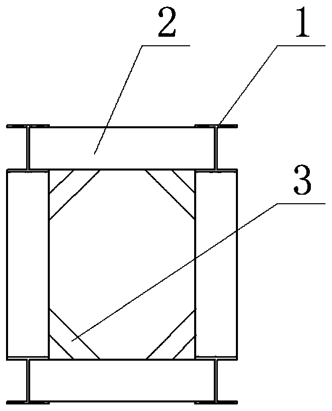 Steel structure factory building bearing column and manufacturing method thereof