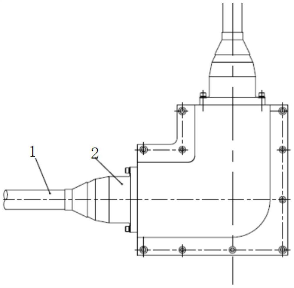 Cable connector applied to rolling stock