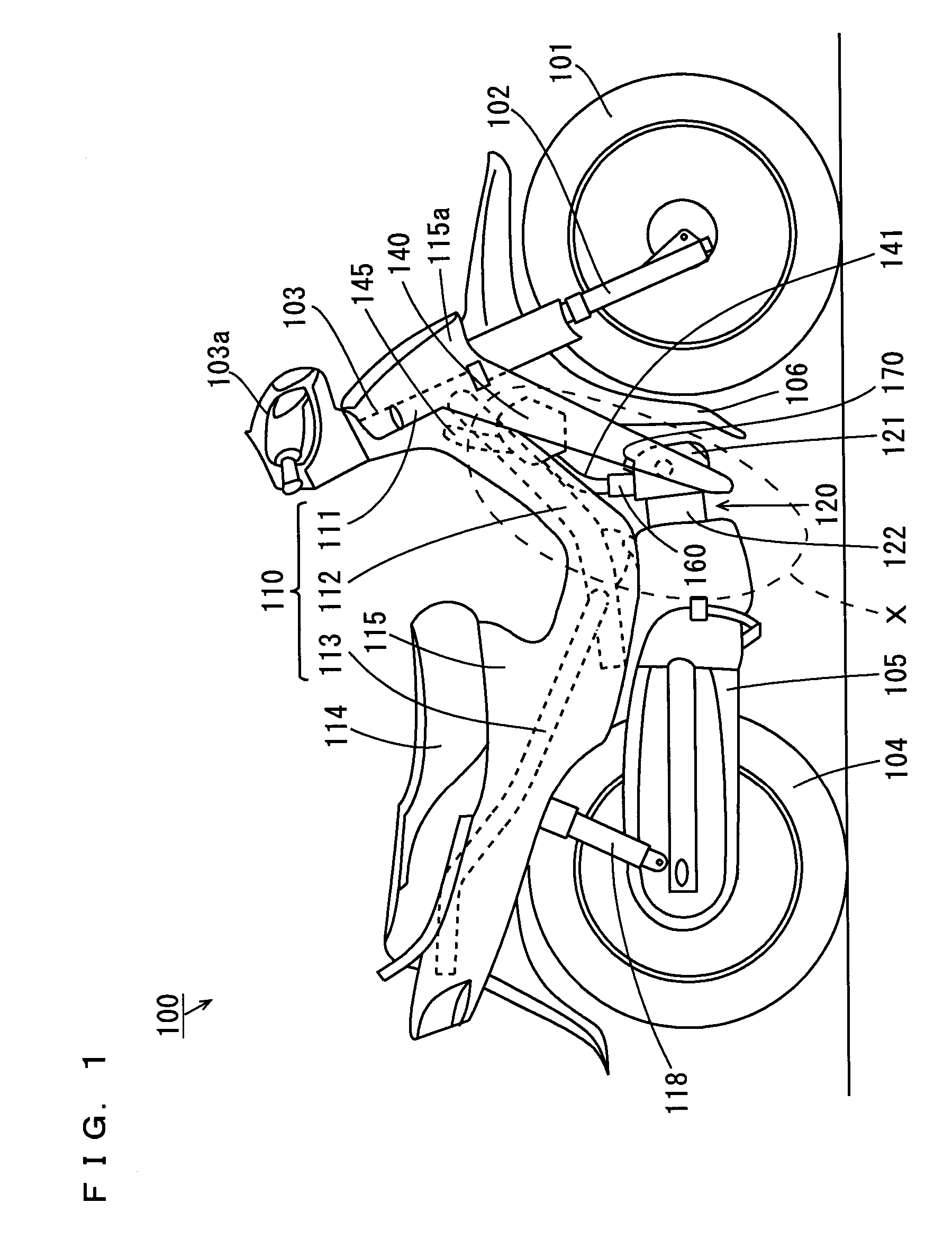 Saddle-straddling type motor vehicle