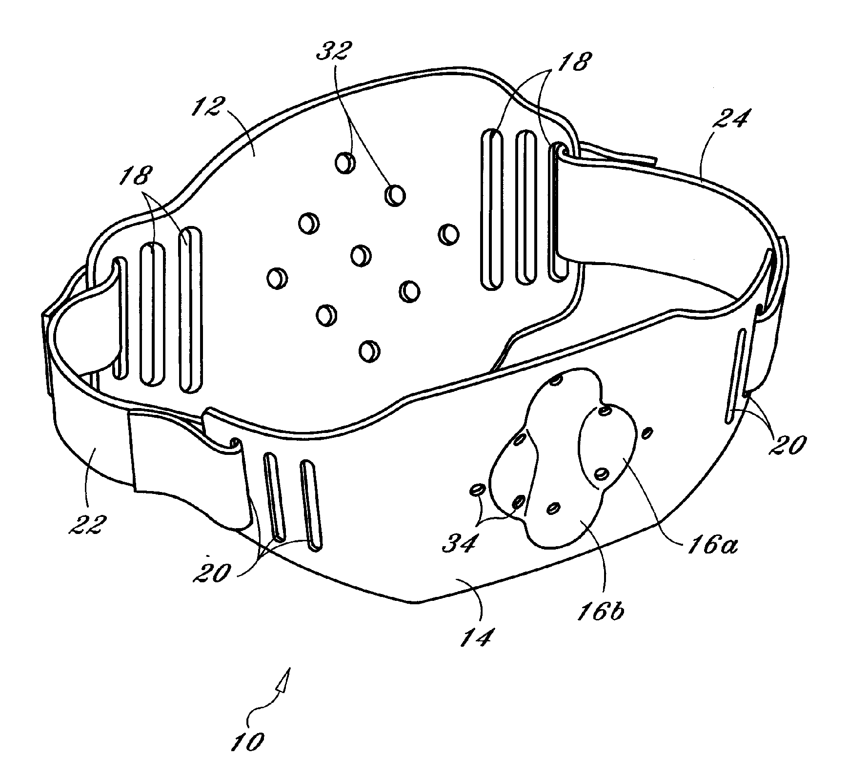 Dome-shaped back brace