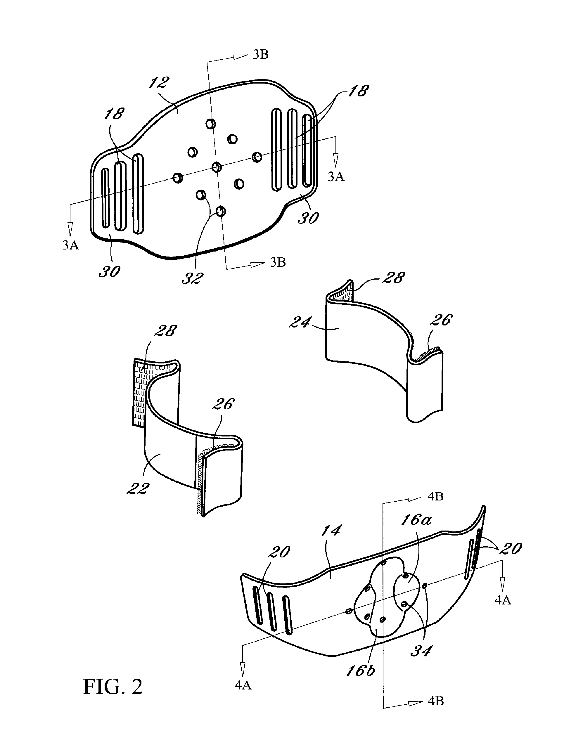 Dome-shaped back brace