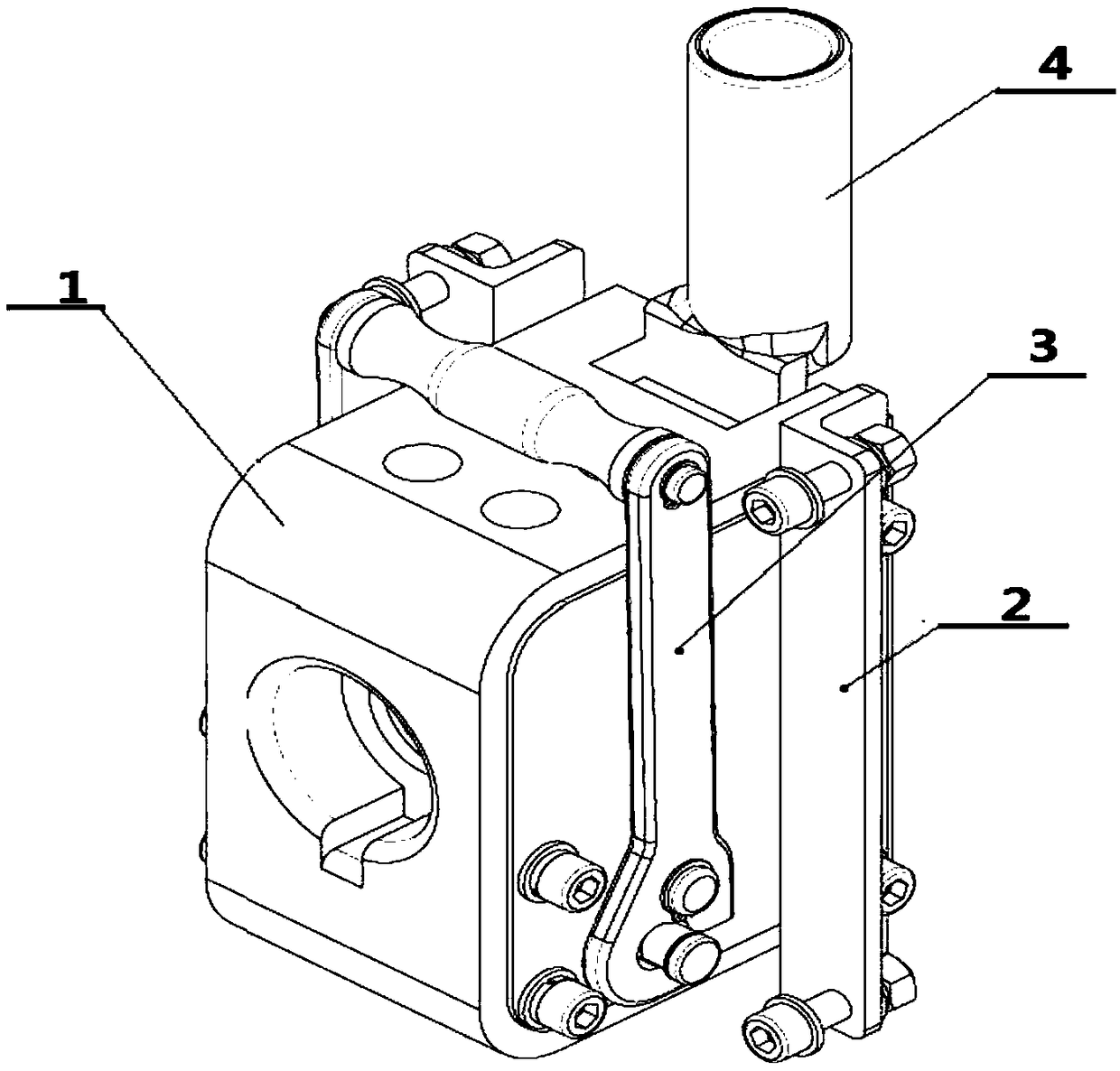 Rapid interface device for conveying super-heavy current