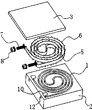 Water-cooling resistor for variable-frequency cabinet and manufacturing method thereof