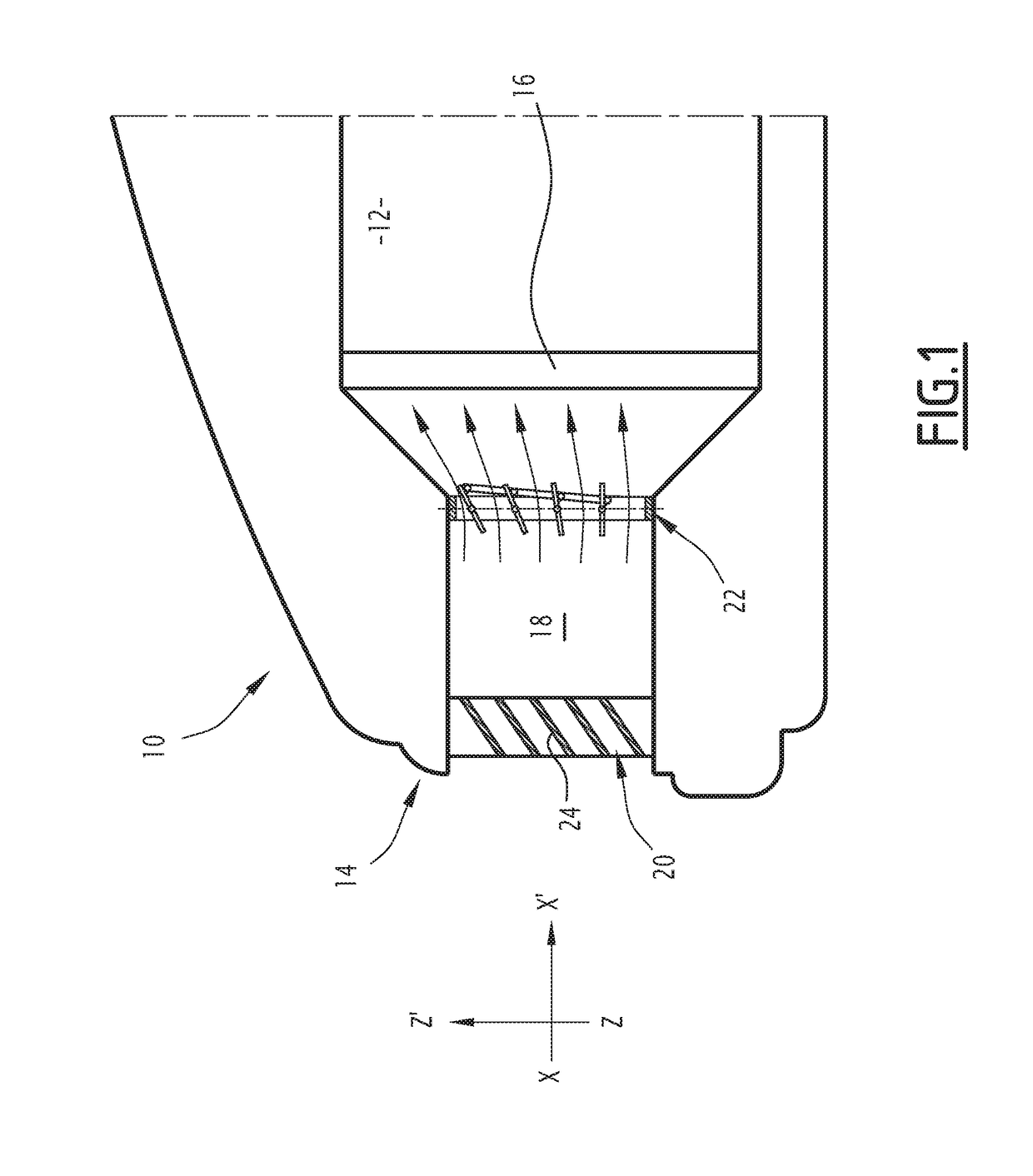 Air flow control device for an engine block in a motor vehicle