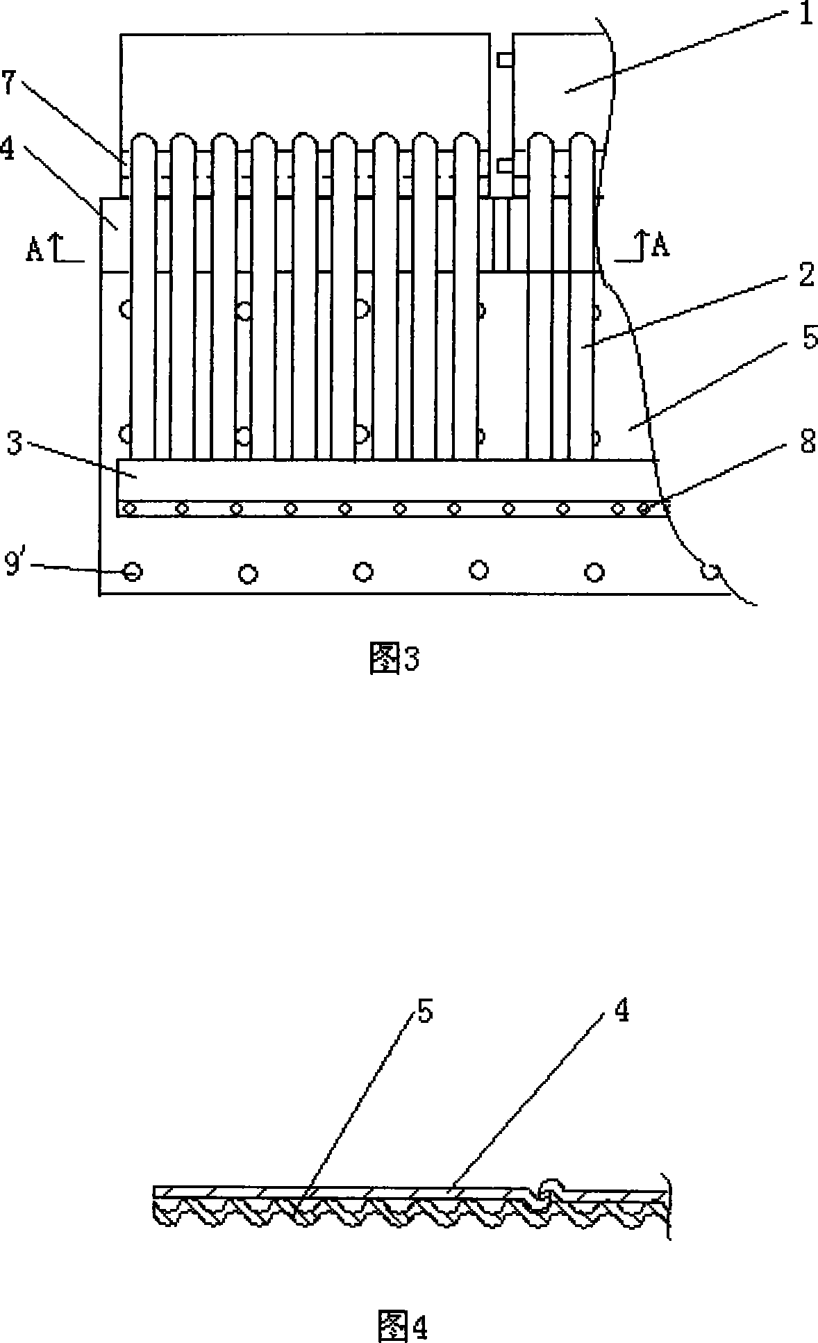 Building integrated ridge roof tile type solar water heater