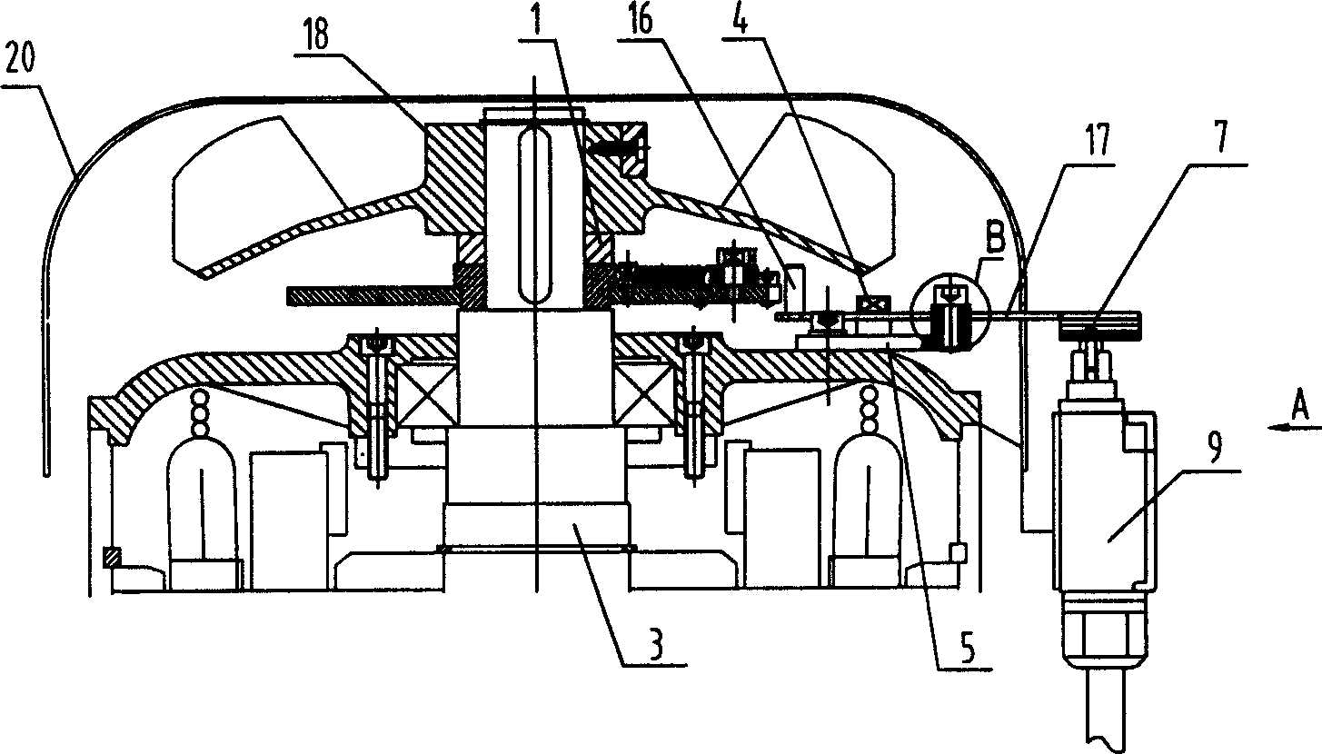 Mechanical overspeed protective device