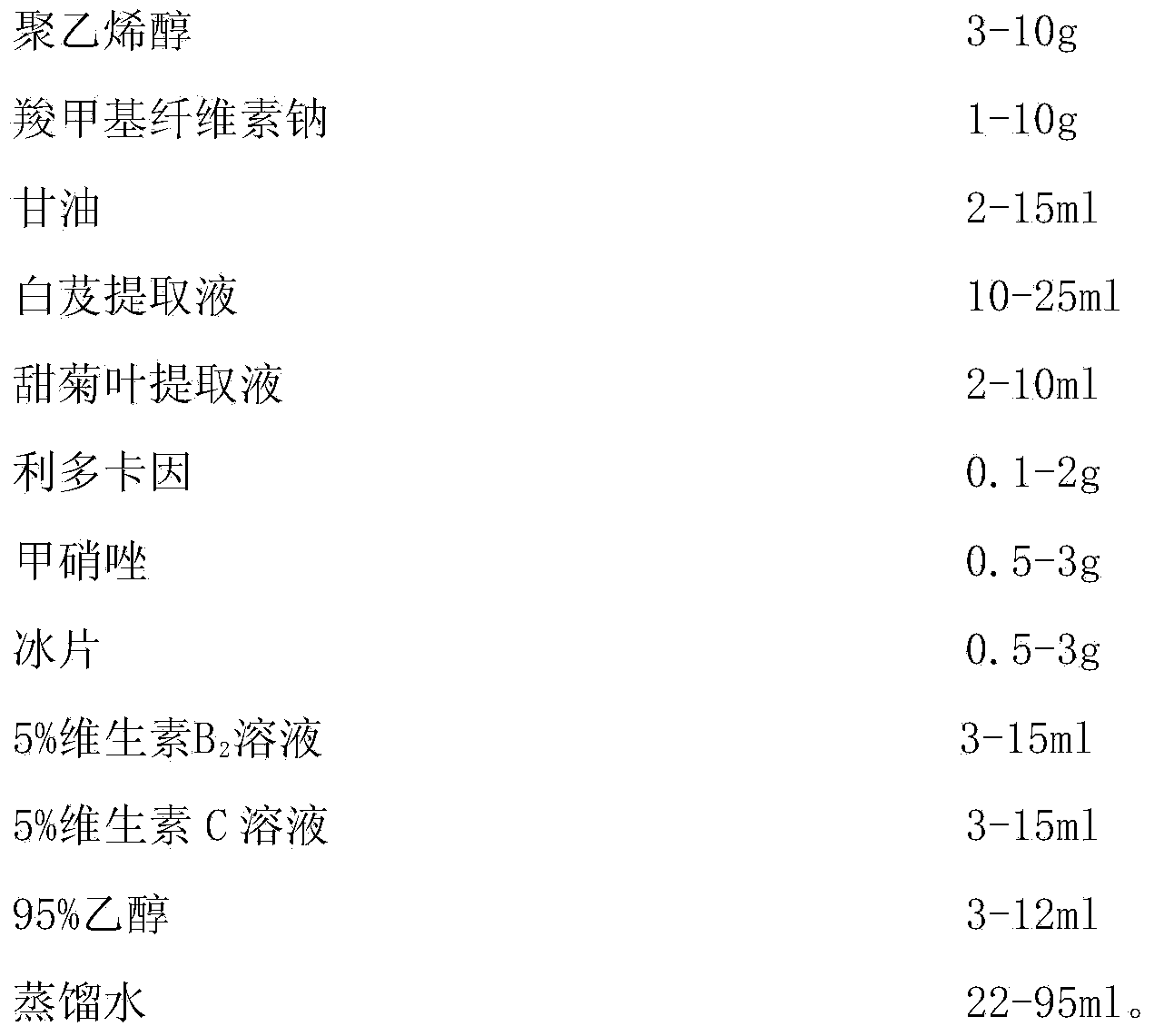 Dental ulcer film agent and preparation method thereof