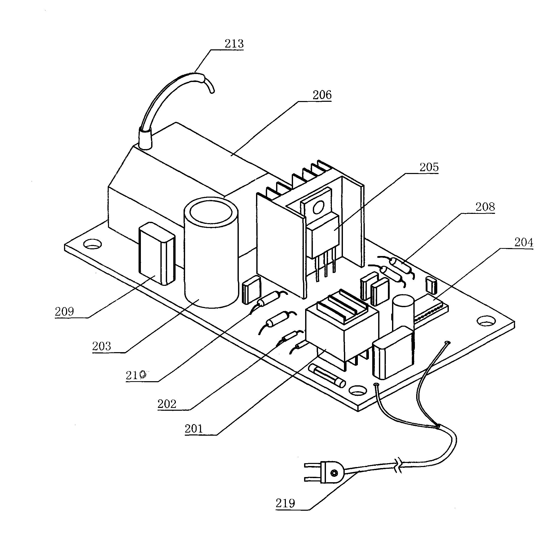 Non-thermal plasma pulse power supply