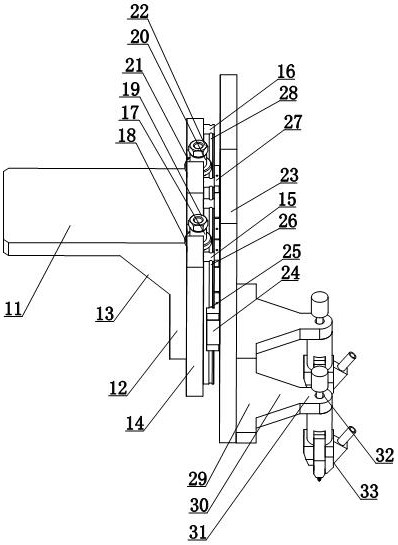 Lifting and adjusting electric heating knife device for high temperature electric heating film of packaging materials