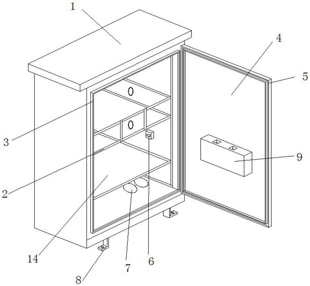 Convenient-to-use outdoor communication cabinet