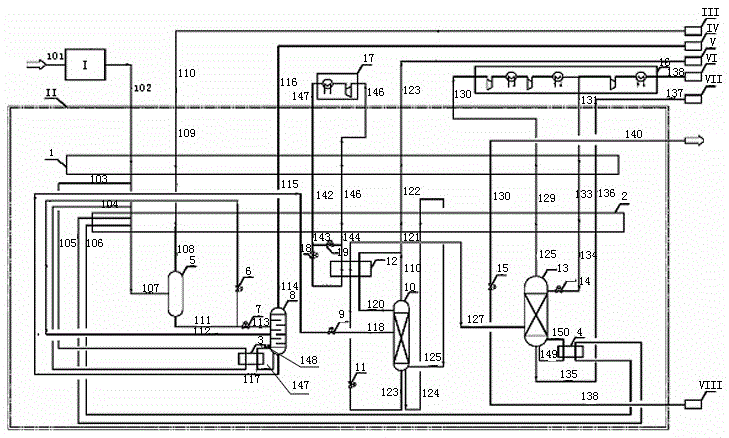 Cryogenic separation system for separating mixed gas