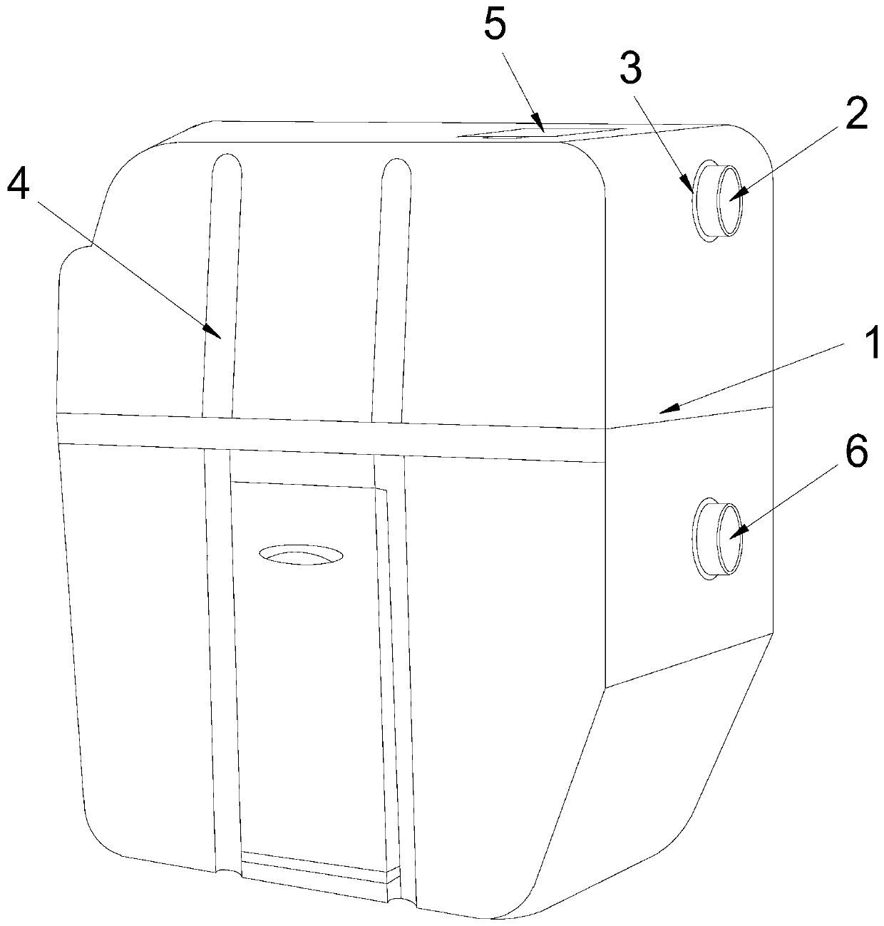 Environment-friendly device for recycling municipal domestic sewage