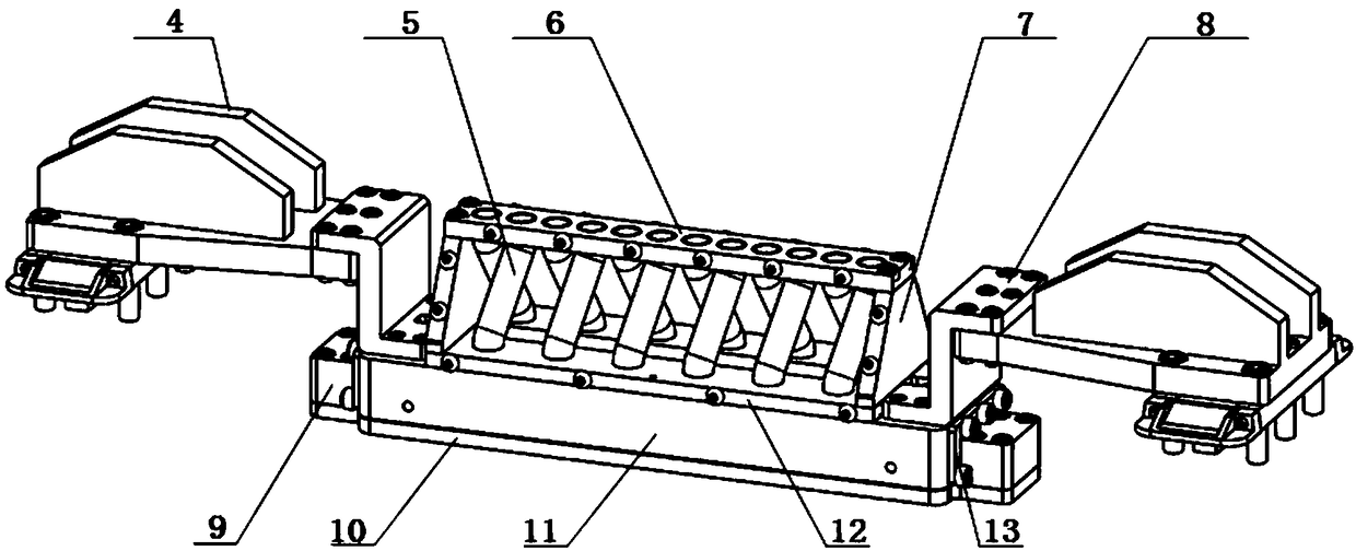 Quantitative bidirectional powder spreading device and laser selective melting forming device thereof