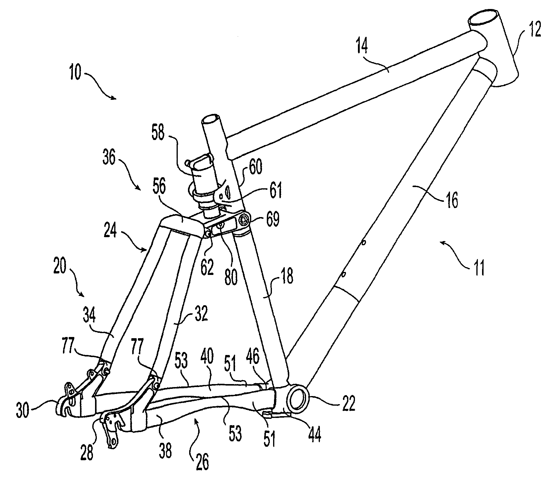 Living hinge member and suspension