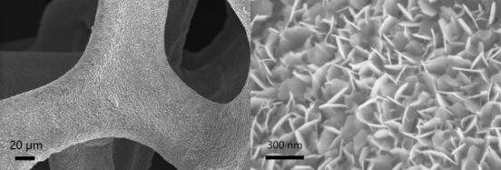 Efficient nickel-based self-assembly oxygen evolution electrode