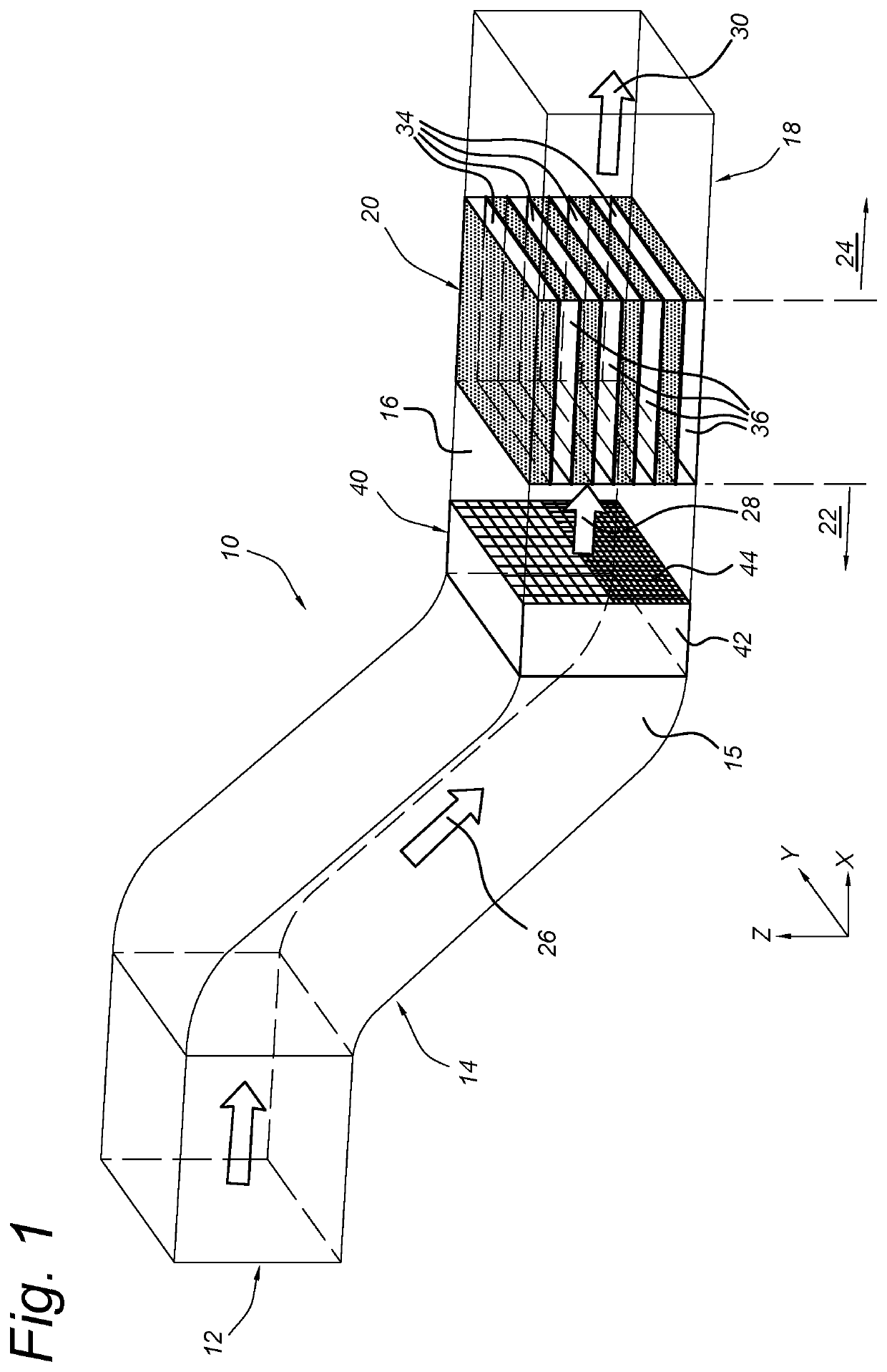 Gas Flow Conditioner Device for a Heat Exchanger