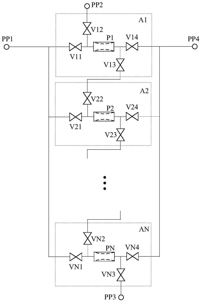 Piezoelectric micropump array, microsystem and thermal management method of microsystem