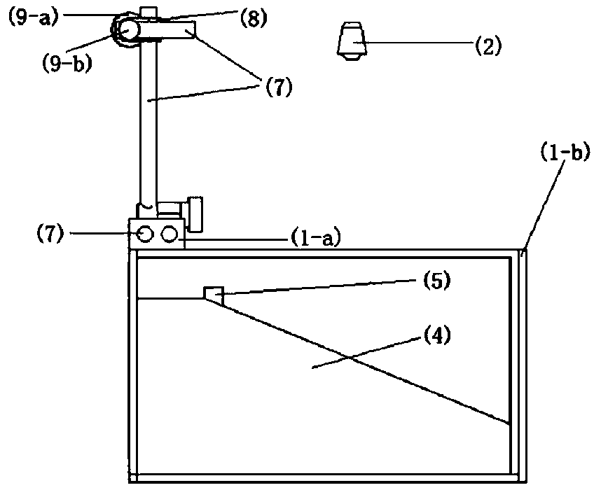 Visualized test device and method for calculating width of model pile