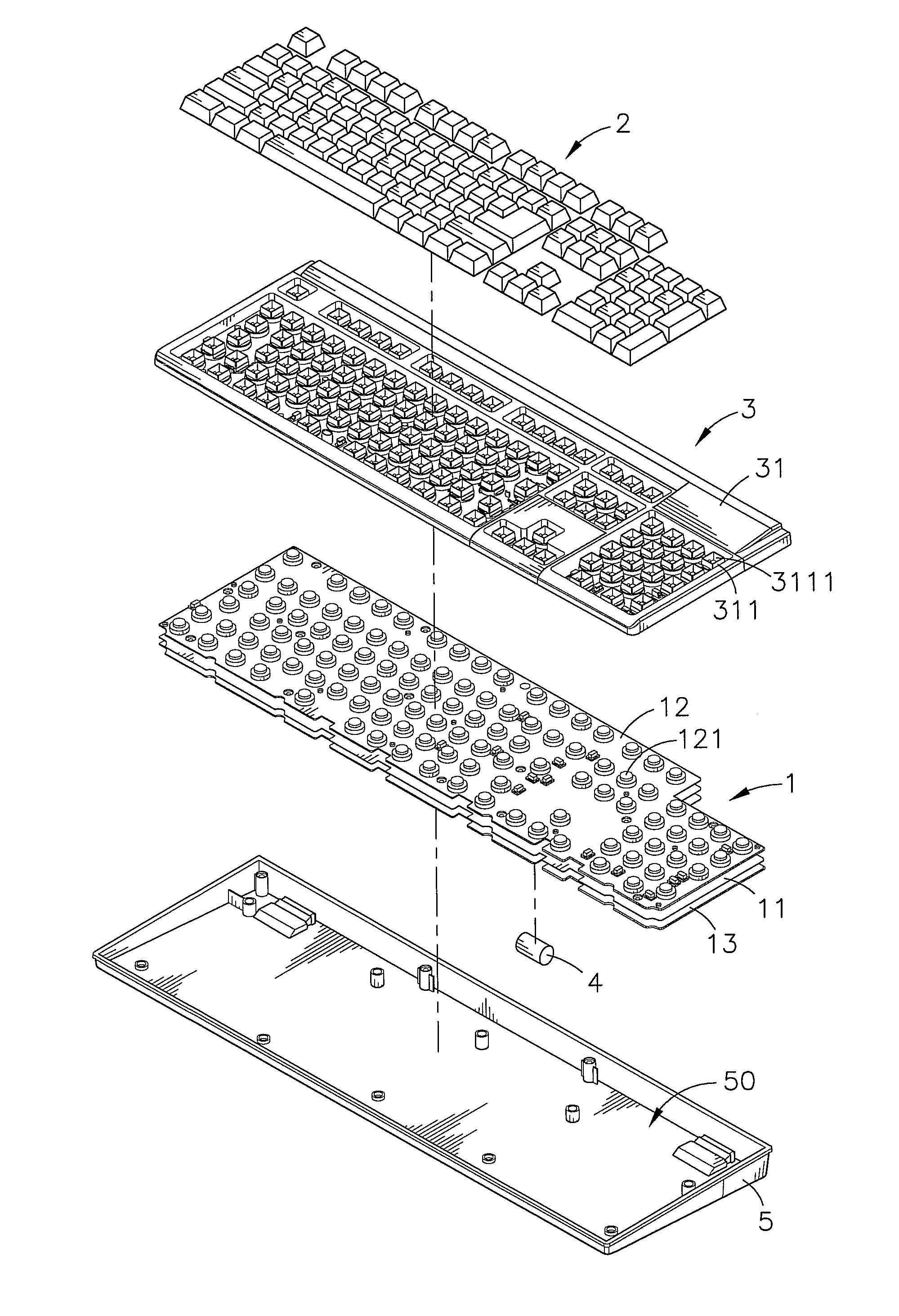 Body sensing computer keyboard