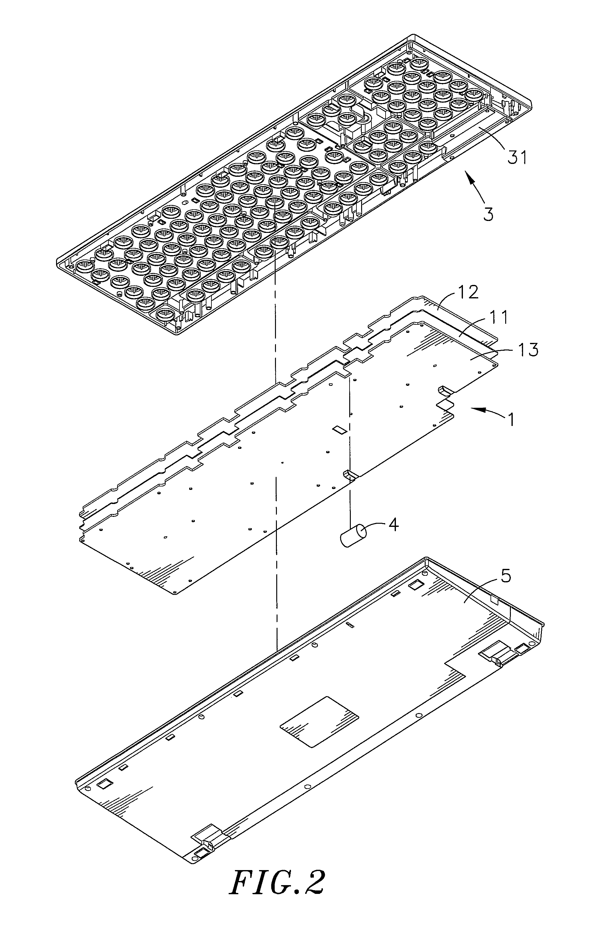 Body sensing computer keyboard