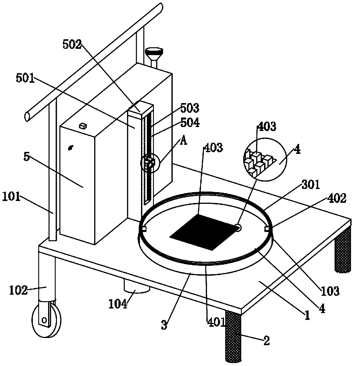 Spraying machine for machining and producing automobile parts