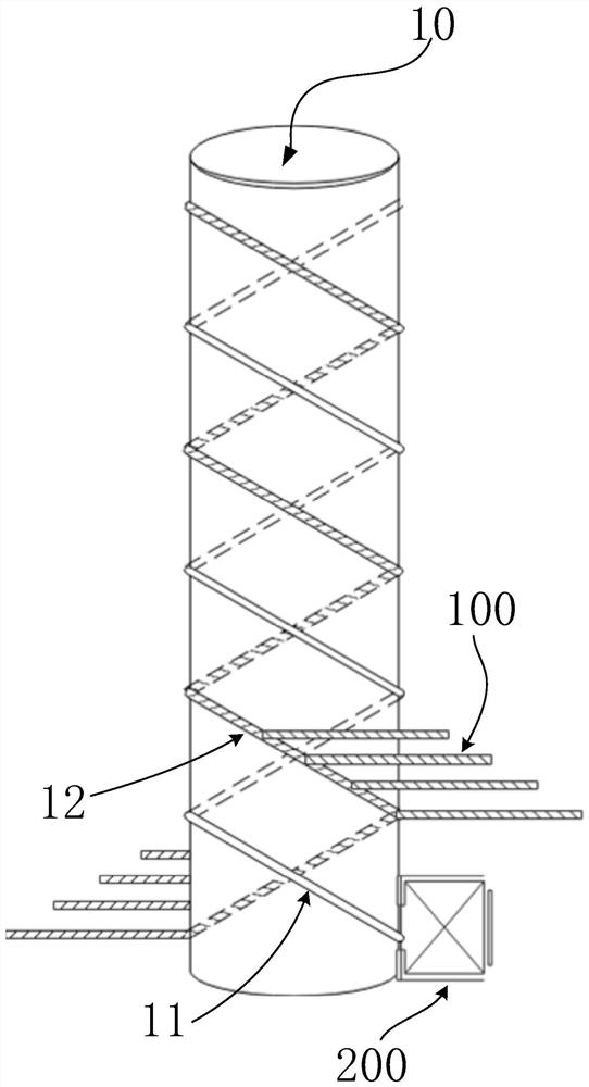 Lifting equipment based on different-direction non-equidistant double-barrel spiral driving structure