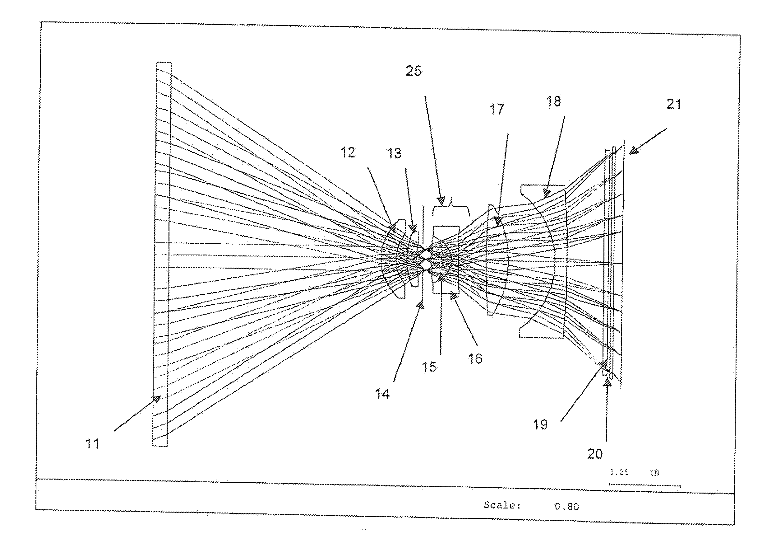 Wide field athermalized orthoscopic lens system