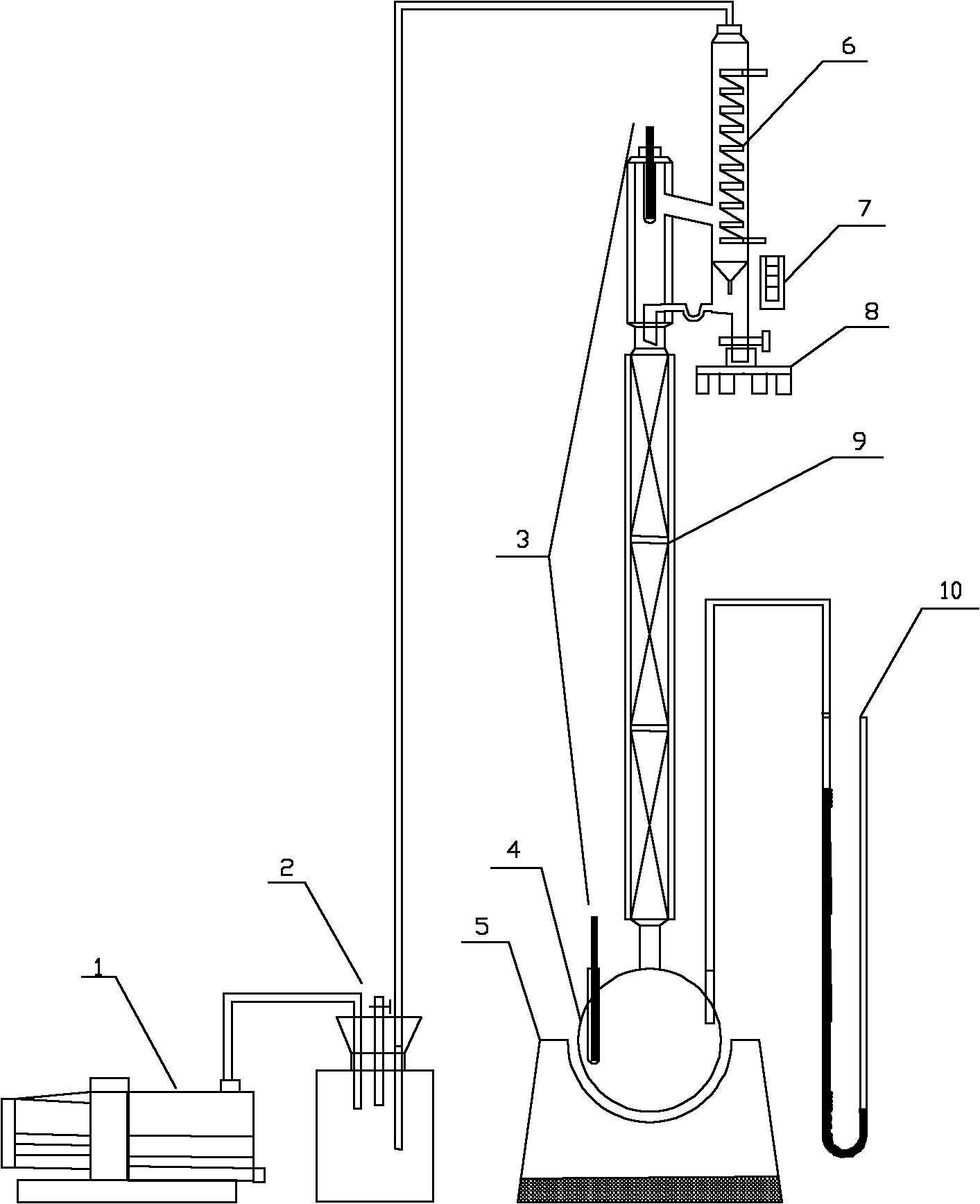 Method and system for extracting and separating natural VE from plant oil deodorizing distillate