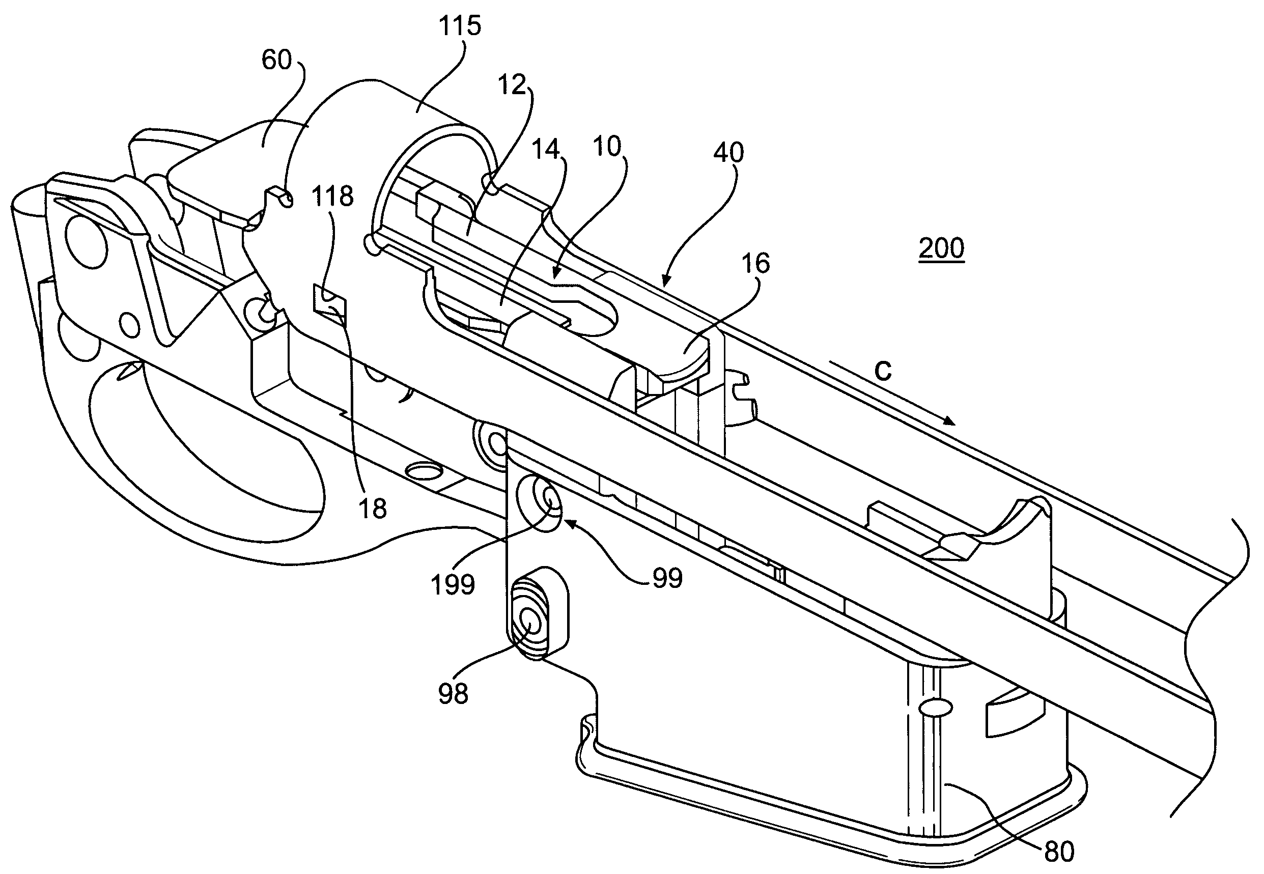 Shell stripper assembly