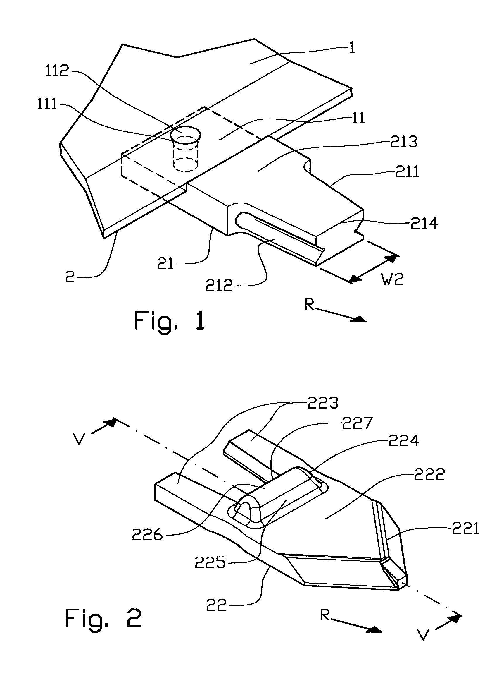 Wear part device for a work tool