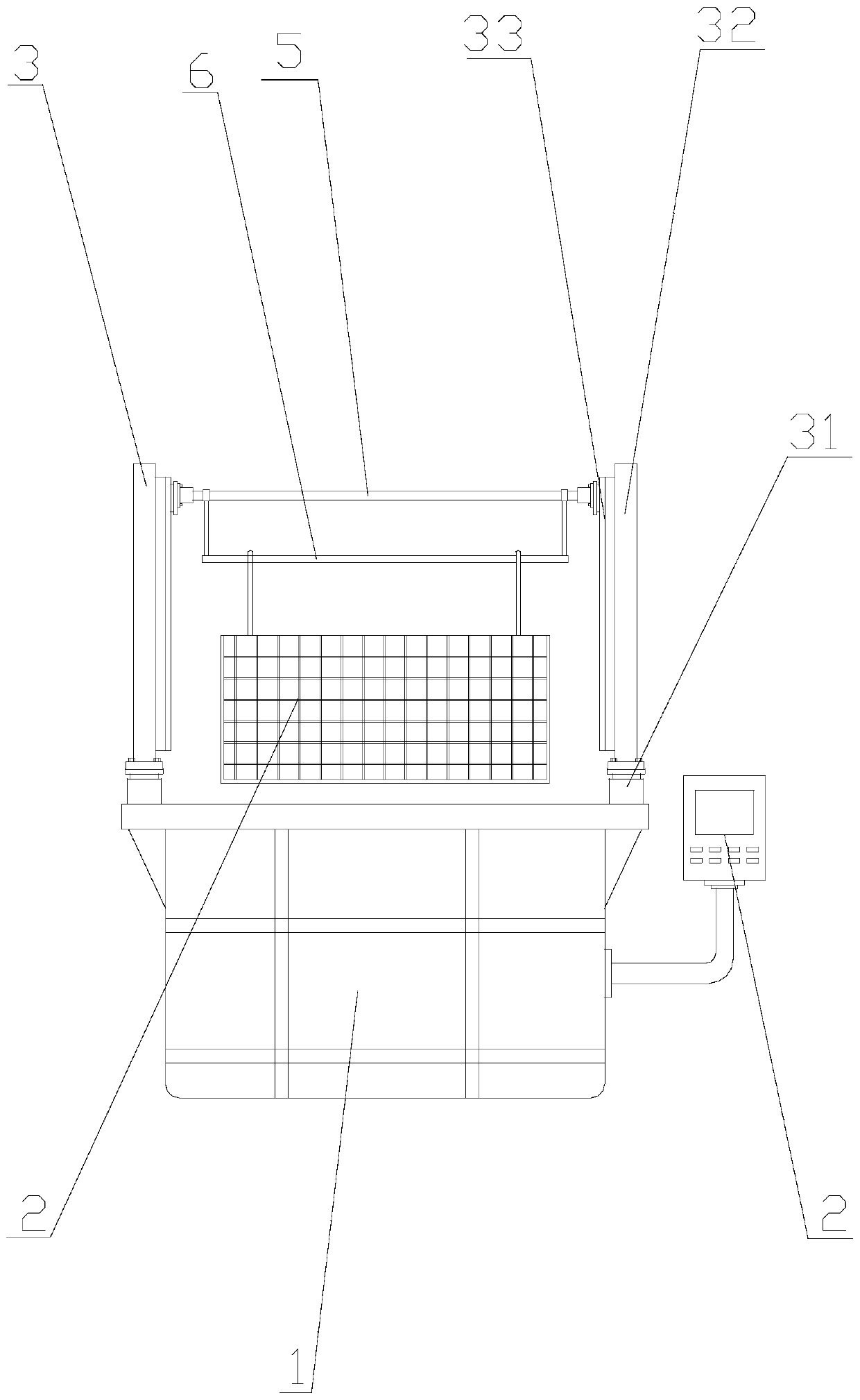 Surface treatment device for high-strength anti-slide wheel hub bolts