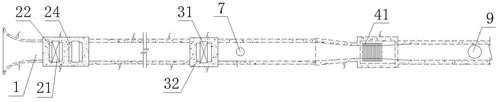 A high dam and large reservoir ultra-deep water retaining and venting system and its operating method