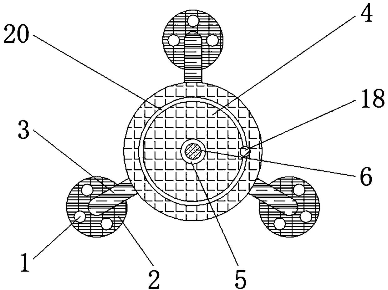 Special antenna support for electrocommunication