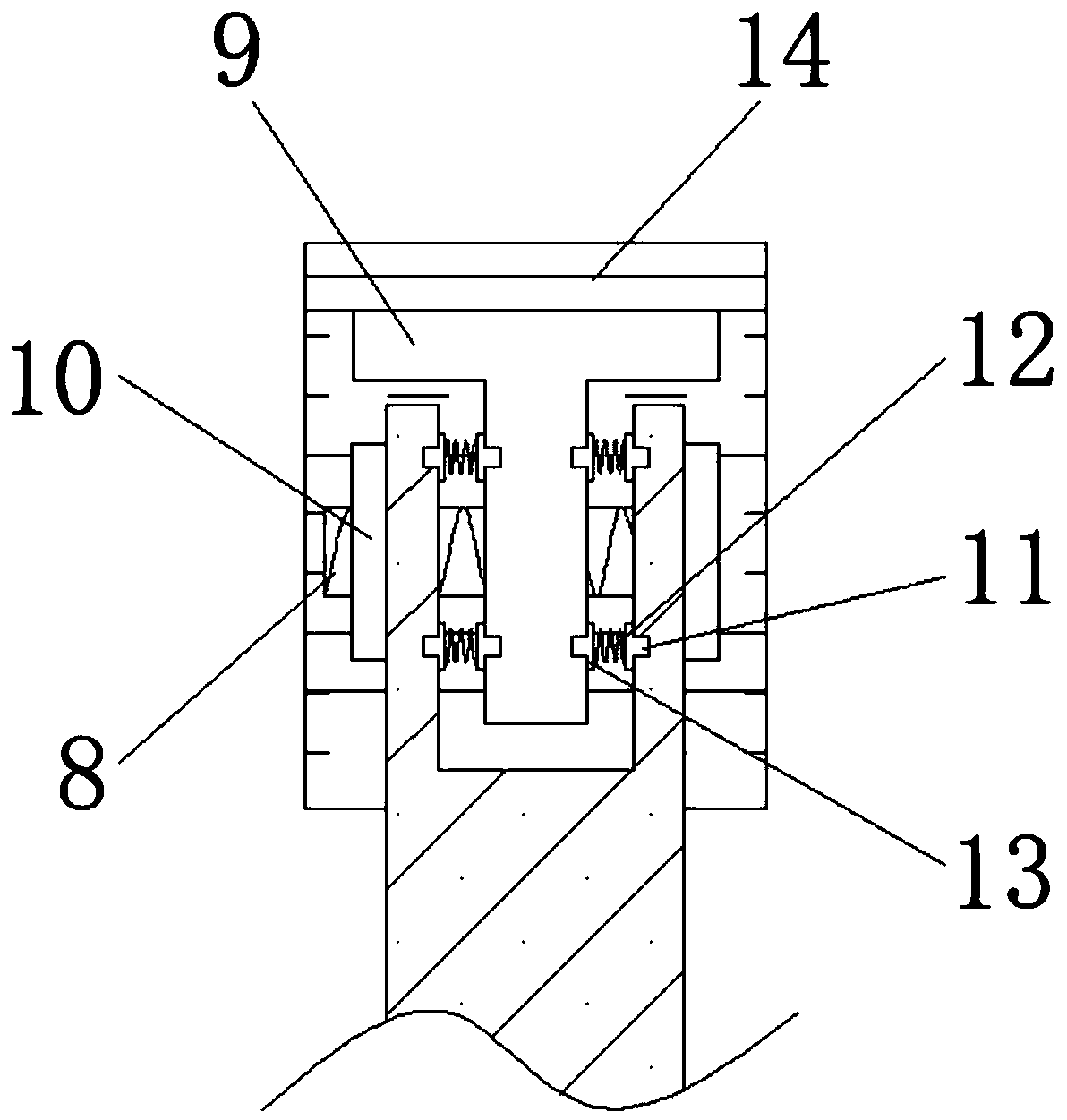 Special antenna support for electrocommunication