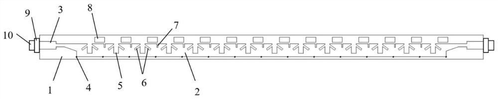 Stable microstrip leaky-wave antenna capable of periodically loading parasitic patch gain