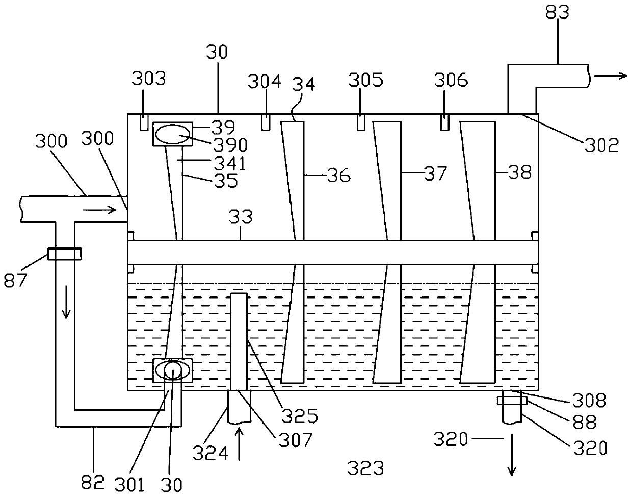 Industrial organic exhaust gas treatment system