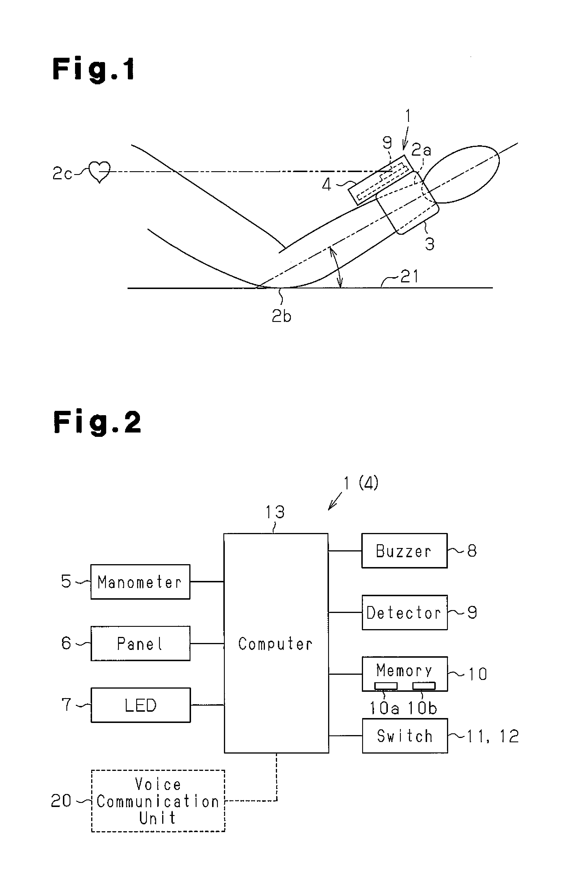 Wrist sphygmomanometer