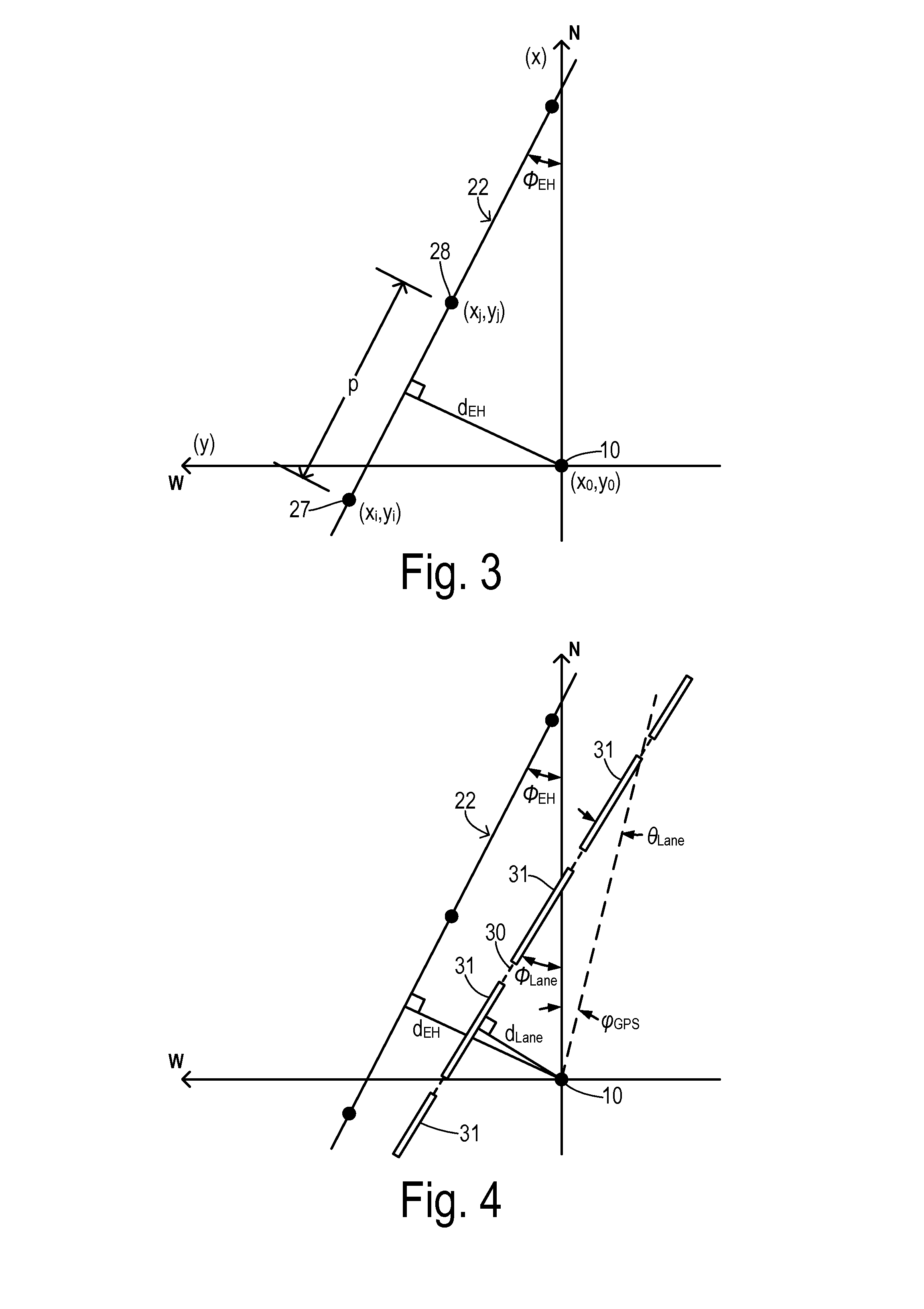 Lane monitoring with electronic horizon