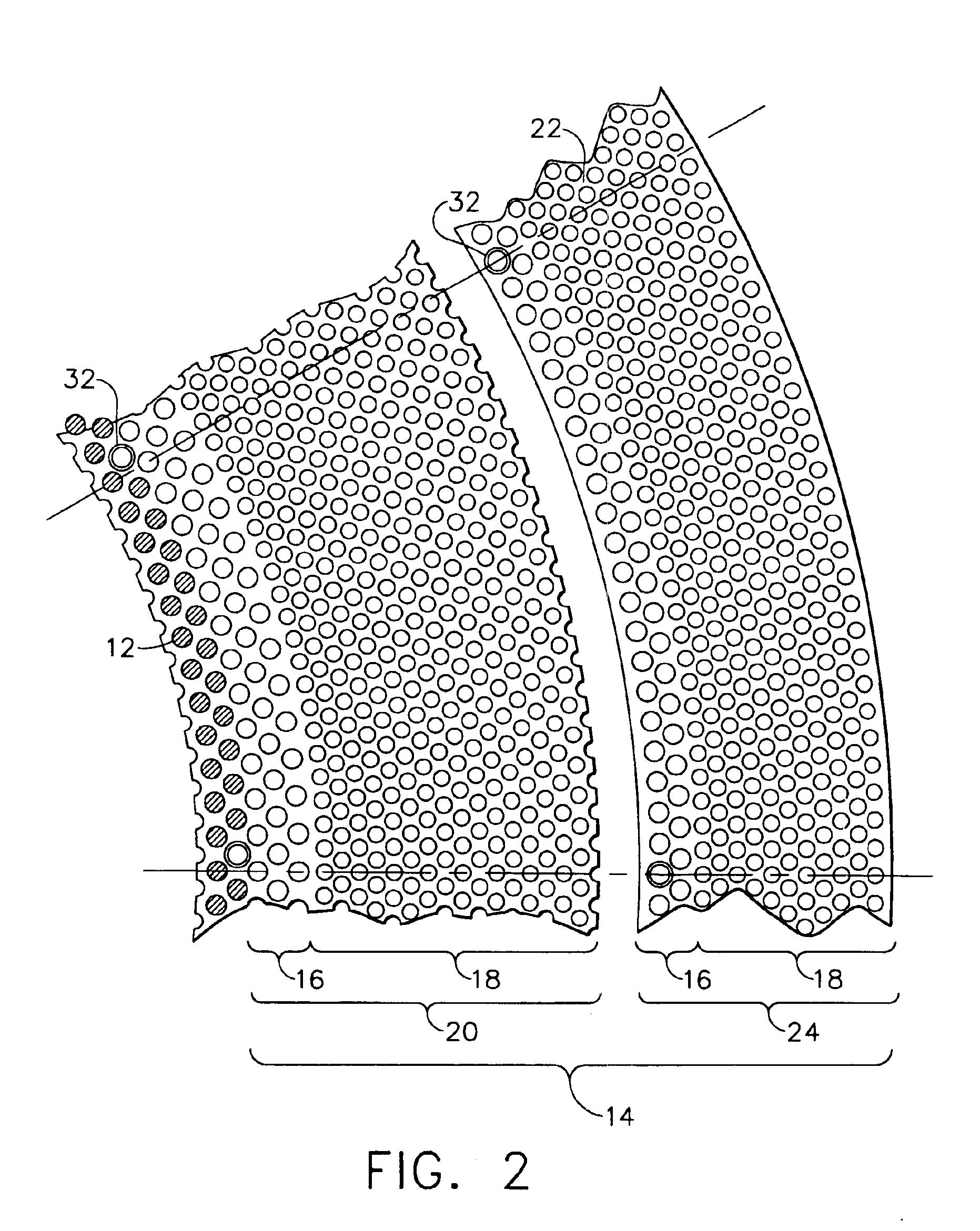 Solid buffer rods in high temperature heat exchanger