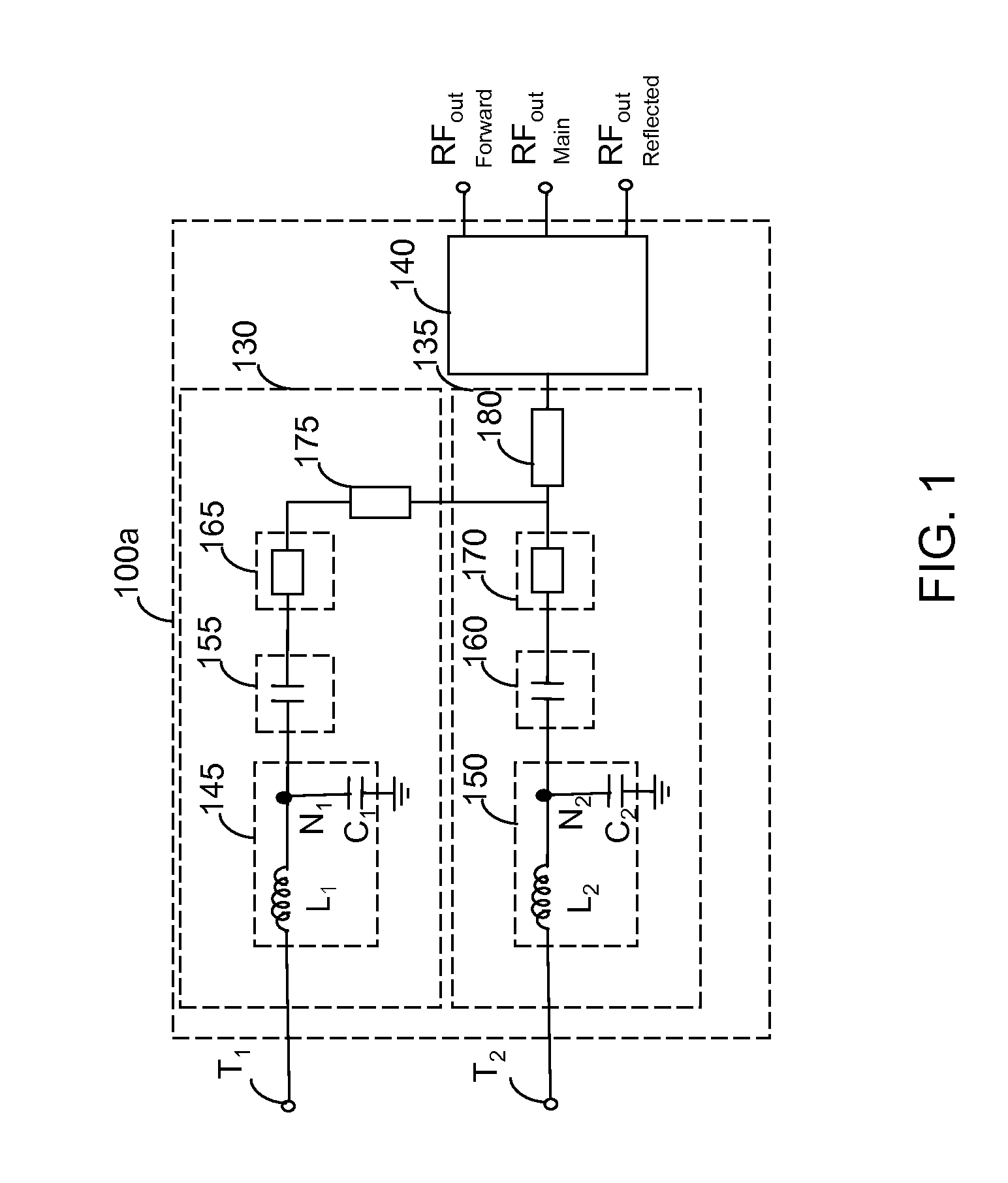 Integrated output combiner for amplifier system